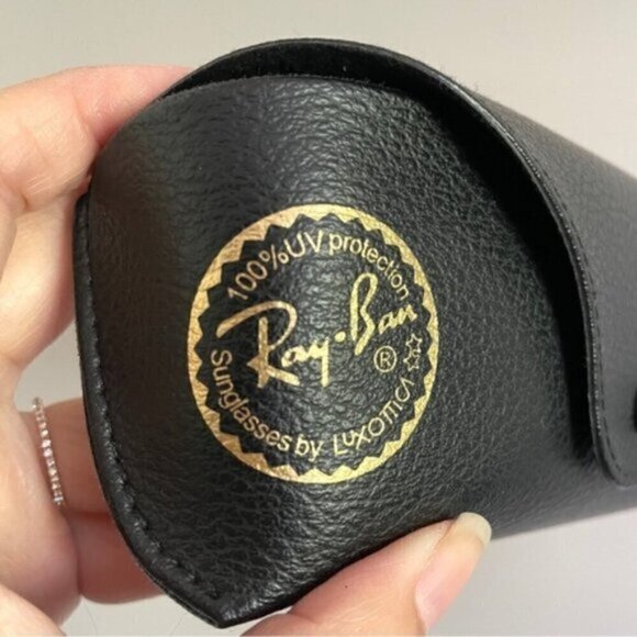 Ray Ban Black Semi-Hard Aviator Sunglasses Case - Picture 2 of 7